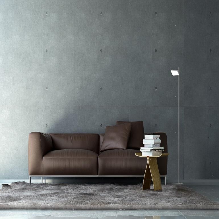Lampadaire Talia en gris mat/gris et finition chromée par Pablo Designs en vente 4