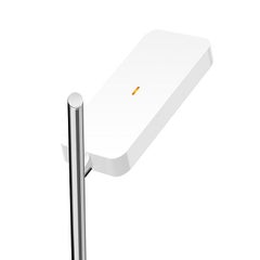 Talia Floor Lamp in White Matt/Gloss and Chrome Finish by Pablo Designs