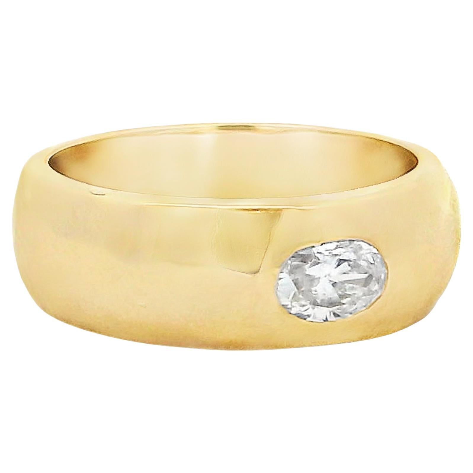 Talia Jade Jewelry Bracelet solitaire en or jaune 18 carats avec diamant en vente