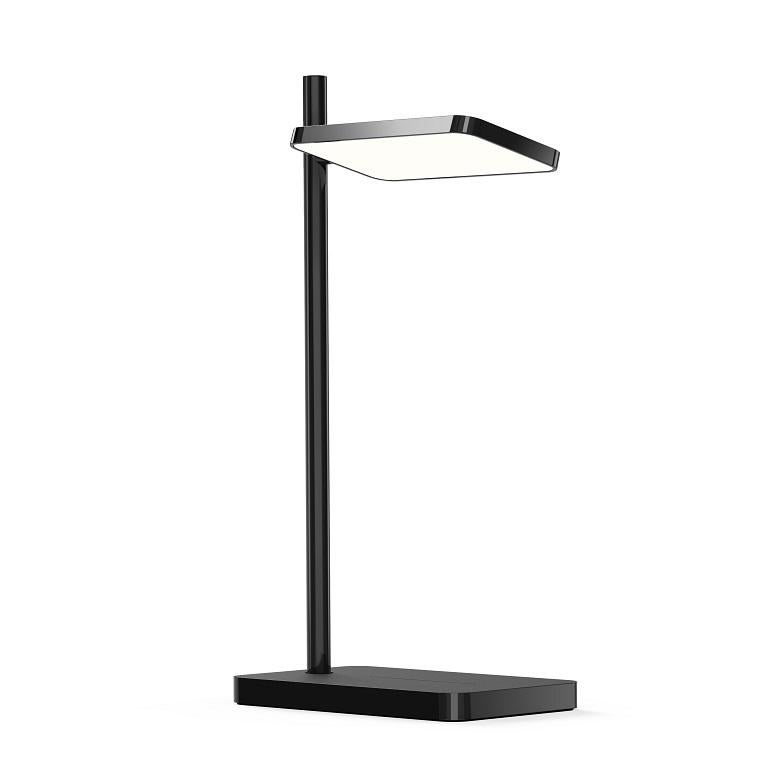 A minimal and personal sized LED task light companion that offers 360° plus light adjustment along with convenient wireless charging + USB port to pair perfectly with mobile devices. 

Additional Information:
Materials: Extruded aluminum