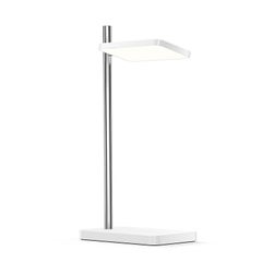 Talia Table Lamp in White Matt/Gloss and Chrome Finish by Pablo Designs