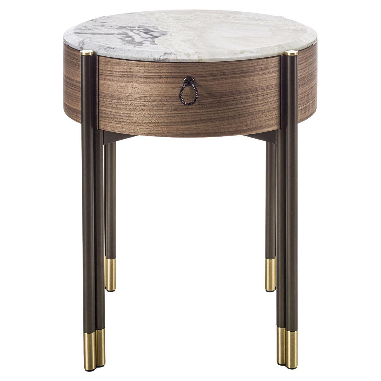 Table d'appoint Talia blanche en vente