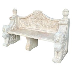 Banc en marbre talien - 20e siècle