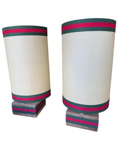 talische Tischlampen, aus der Collection'S Rossi di Albizate, entworfen von Carlo Barto