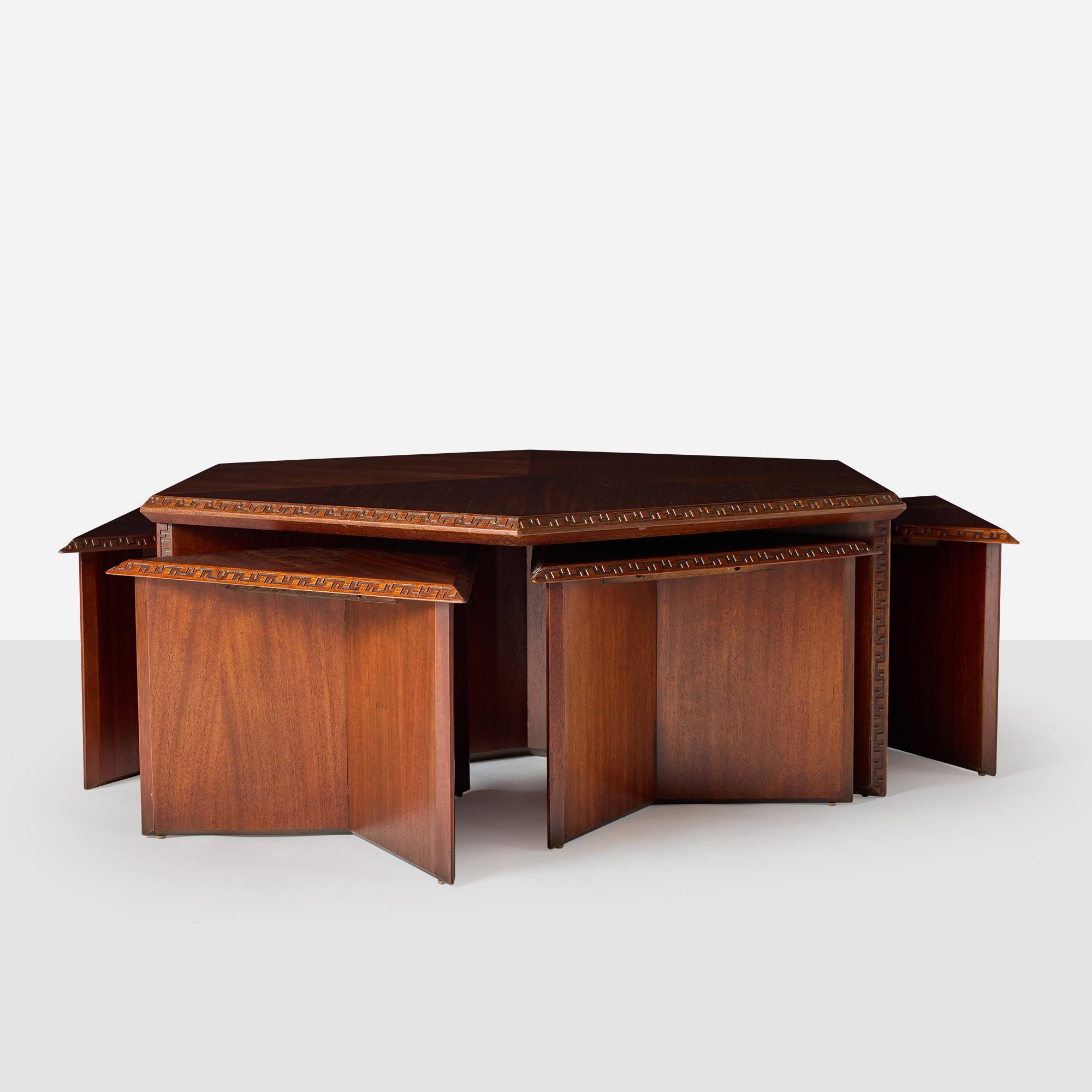 Modern Taliesin Cocktail Table by Frank Lloyd Wright for Heritage Henredon For Sale