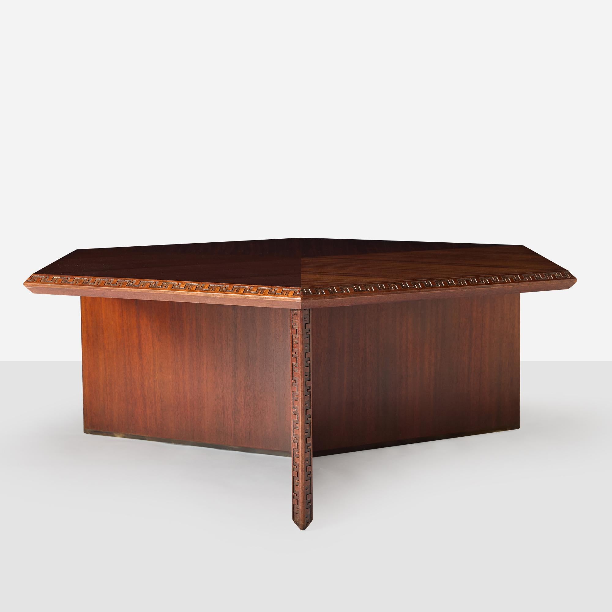 Mid-20th Century Taliesin Cocktail Table by Frank Lloyd Wright for Heritage Henredon For Sale
