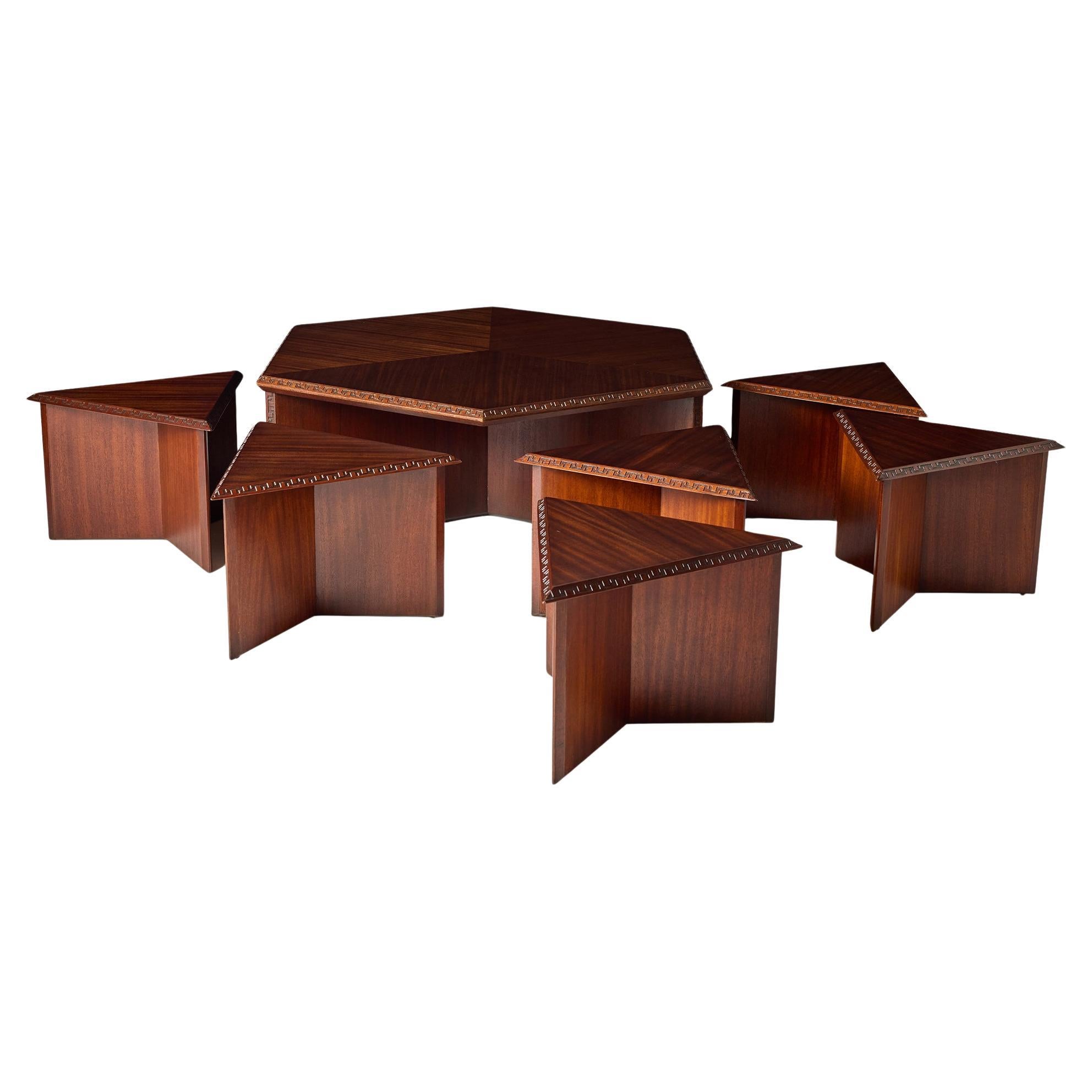 Taliesin Cocktail Table by Frank Lloyd Wright for Heritage Henredon