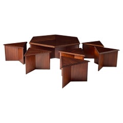 Taliesin Cocktail Tables de Frank Lloyd Wright para Heritage Henredon