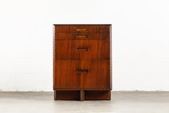 'Taliesin' Collection Mahogany Cabinets by Frank Lloyd Wright, 1955, Signed