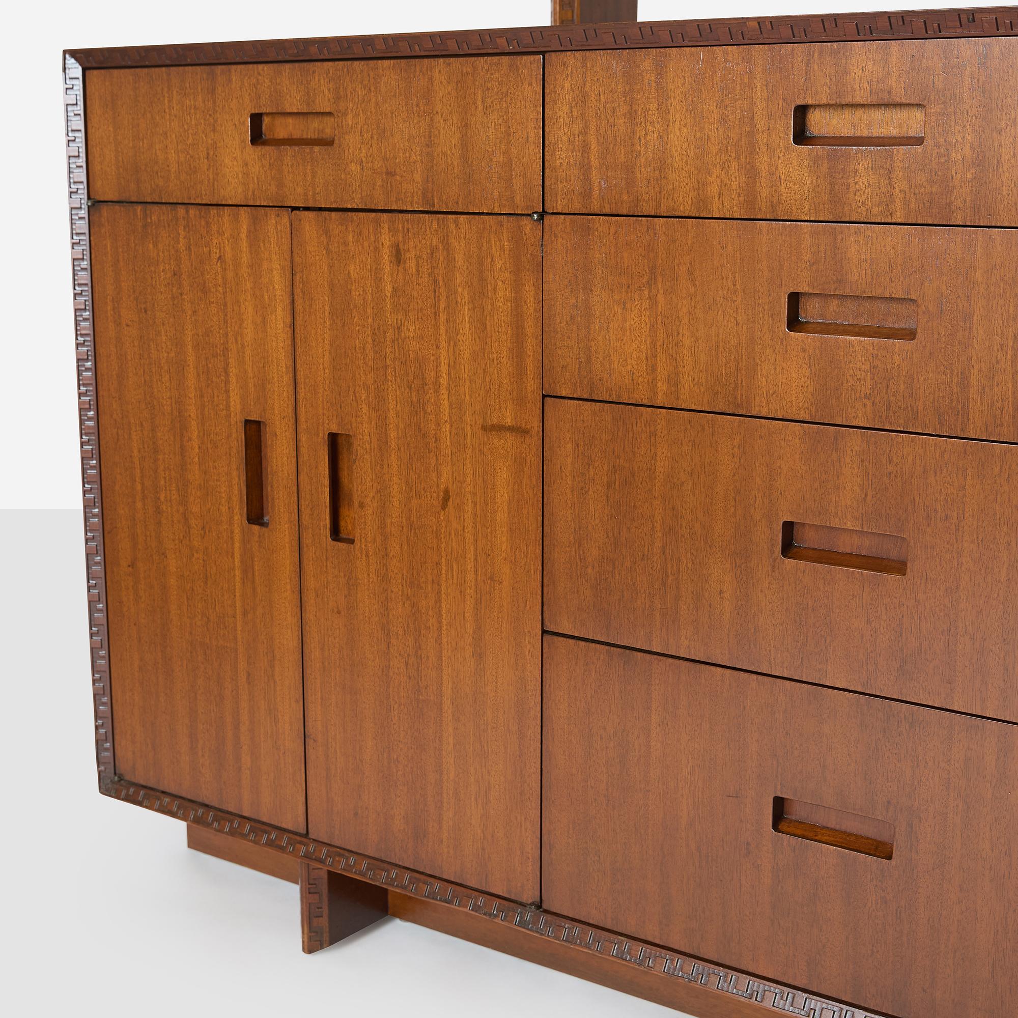 Credenza Taliesin in mogano di Frank Lloyd Wright in vendita 4