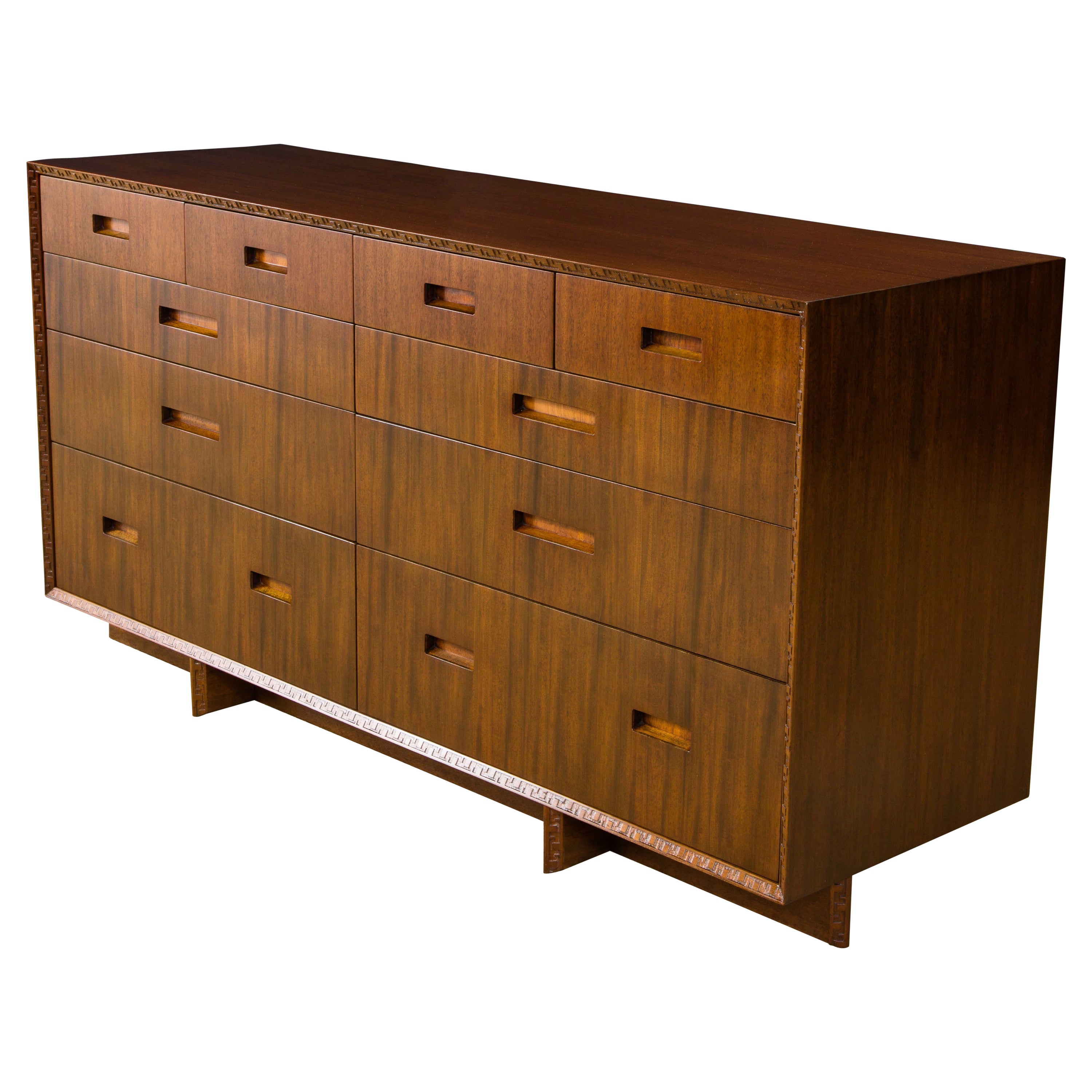 
Taliesin
 Mahogany Dresser / Sideboard by Frank Lloyd Wright, 1955, Signed