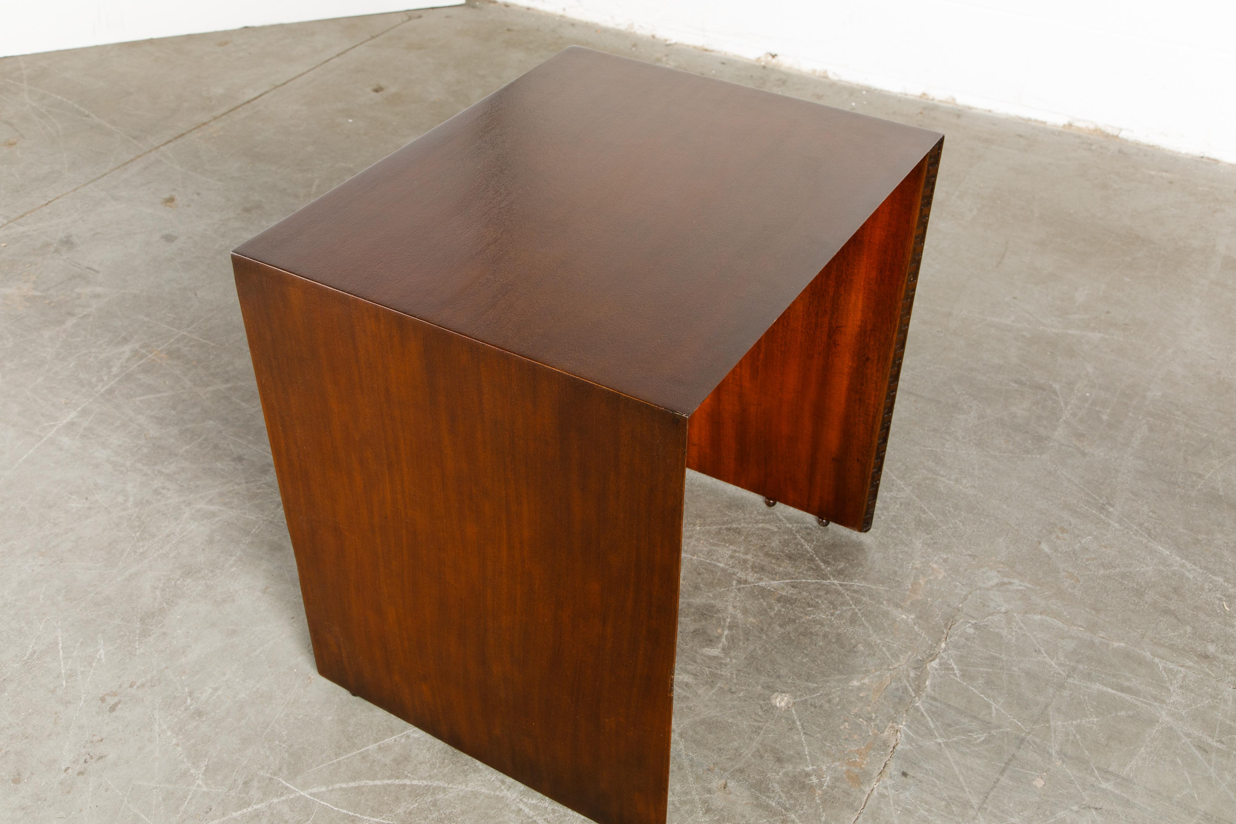 'Taliesin' Mahogany TV Dinner Table by Frank Lloyd Wright, 1955, Signed 10