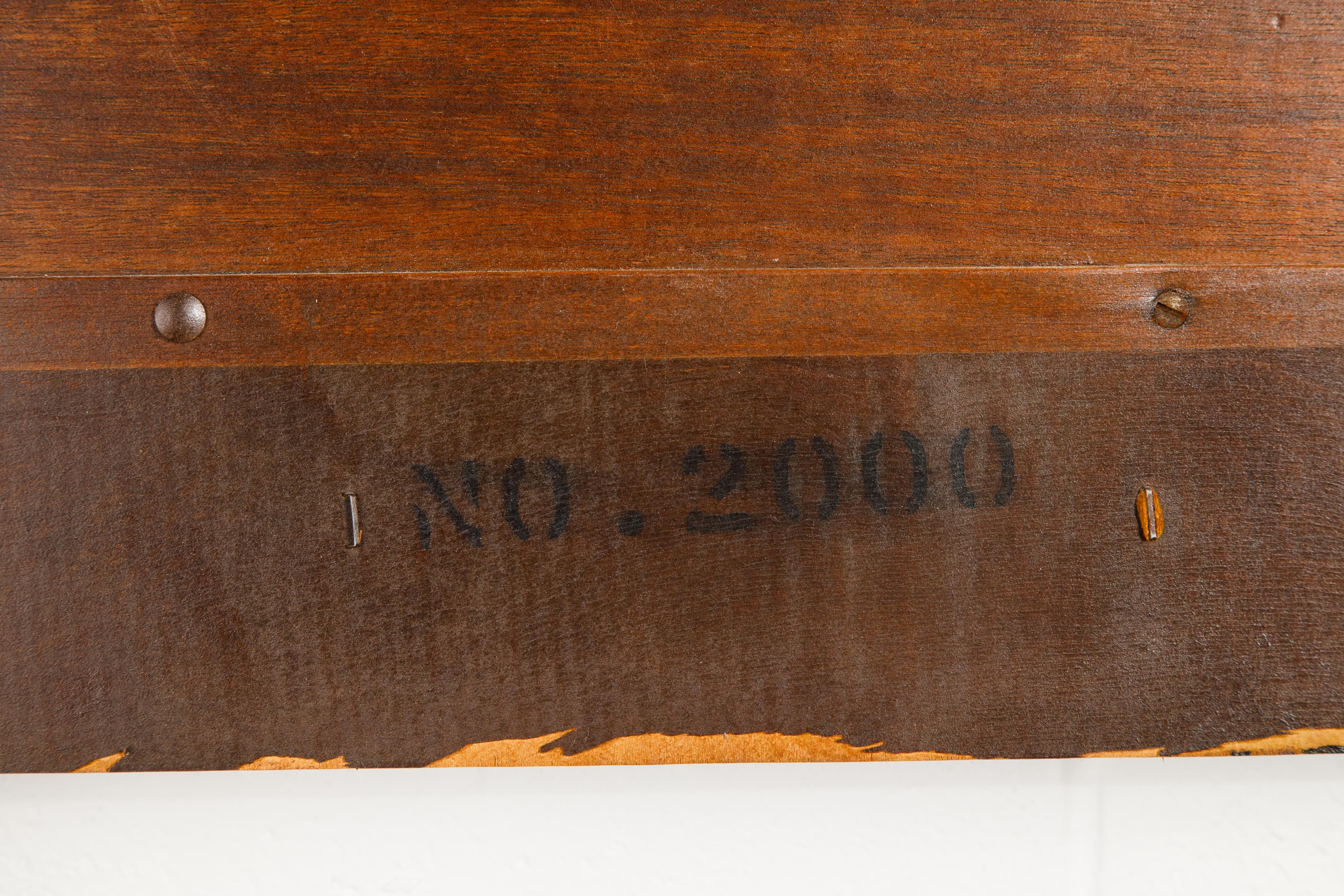 „Taliesin“ Mahagoni-Bettkopfteil in zwei Größen von Frank Lloyd Wright, 1955, signiert im Angebot 8