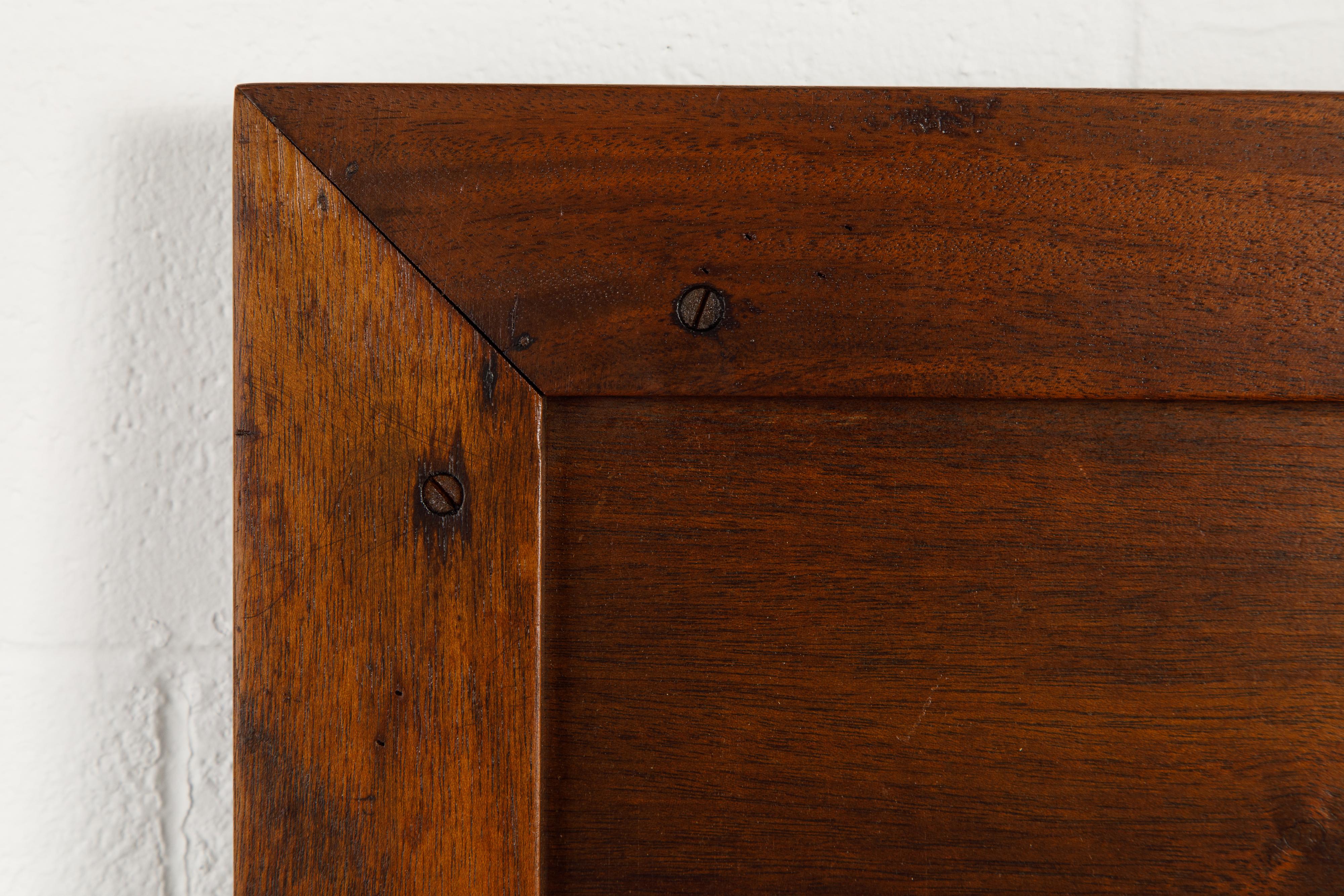 'Taliesin' Mahogany Twin Sized Bed Headboard by Frank Lloyd Wright, 1955, Signed For Sale 6