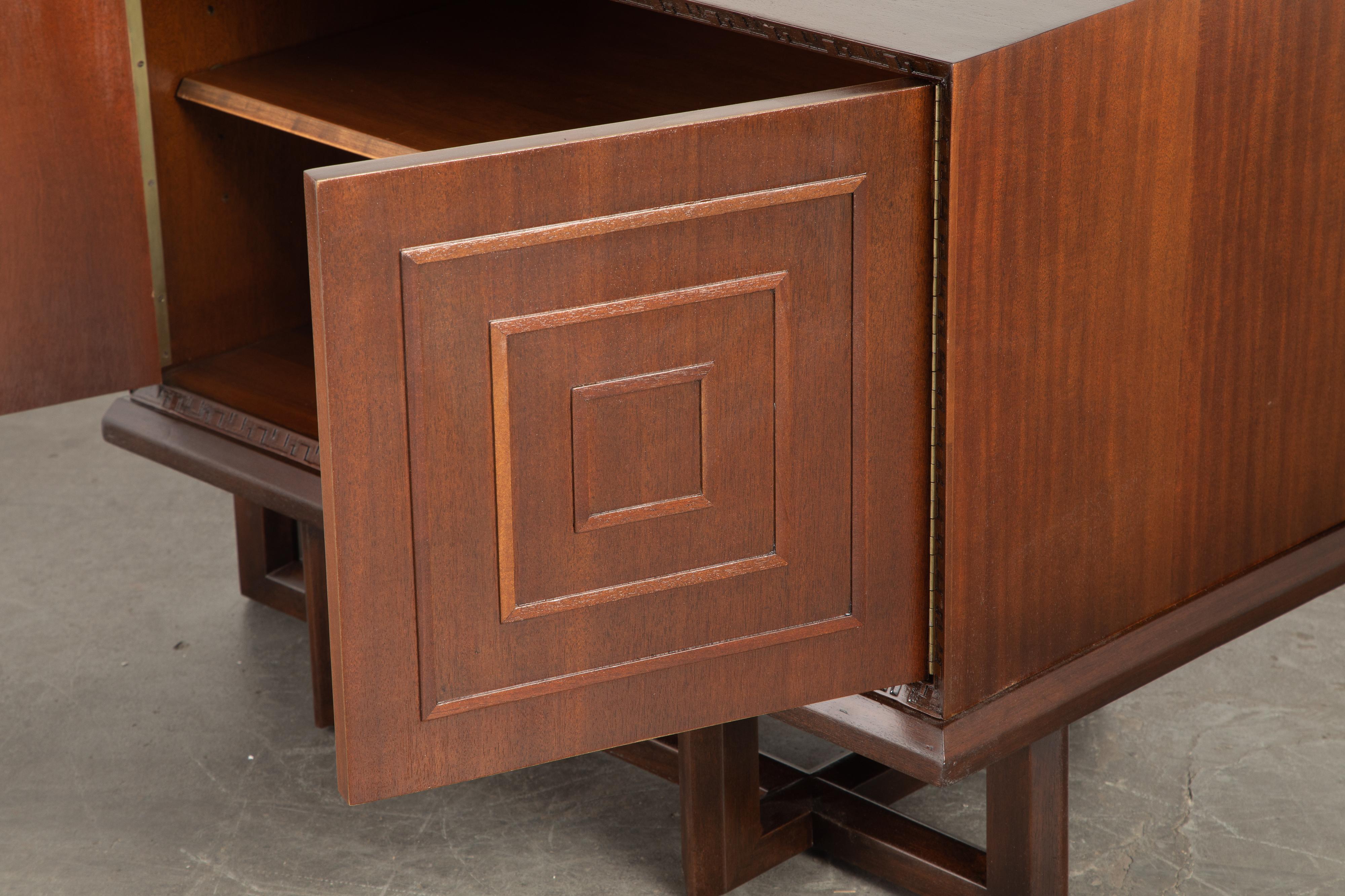 'Taliesin' Model #2005 Special Cabinet by Frank Lloyd Wright, 1955, Signed For Sale 4