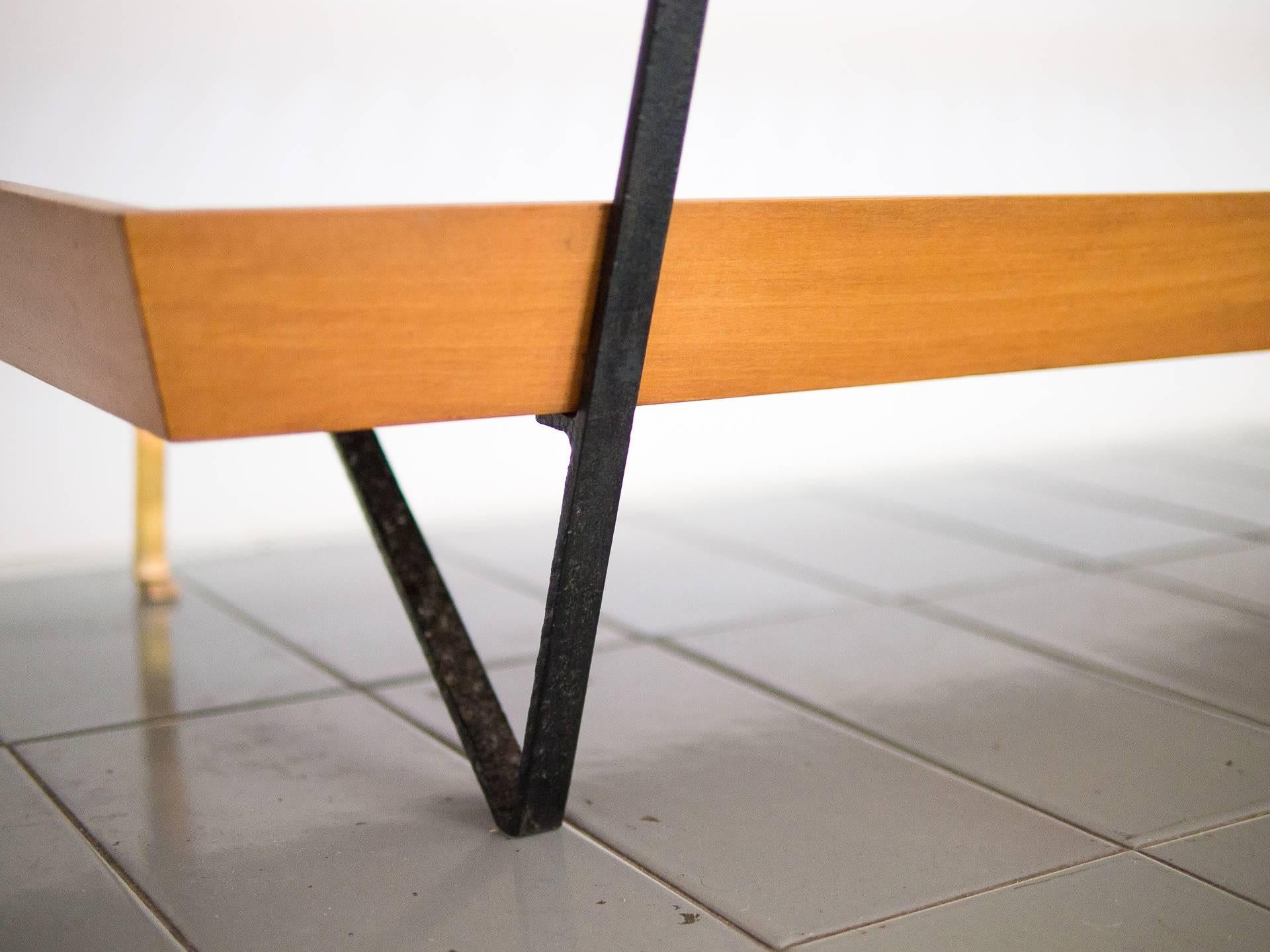 1950s Bench / Auxiliary Table in Pau Marfim Wood by Acácio Gil Borsoi, Brazil 2