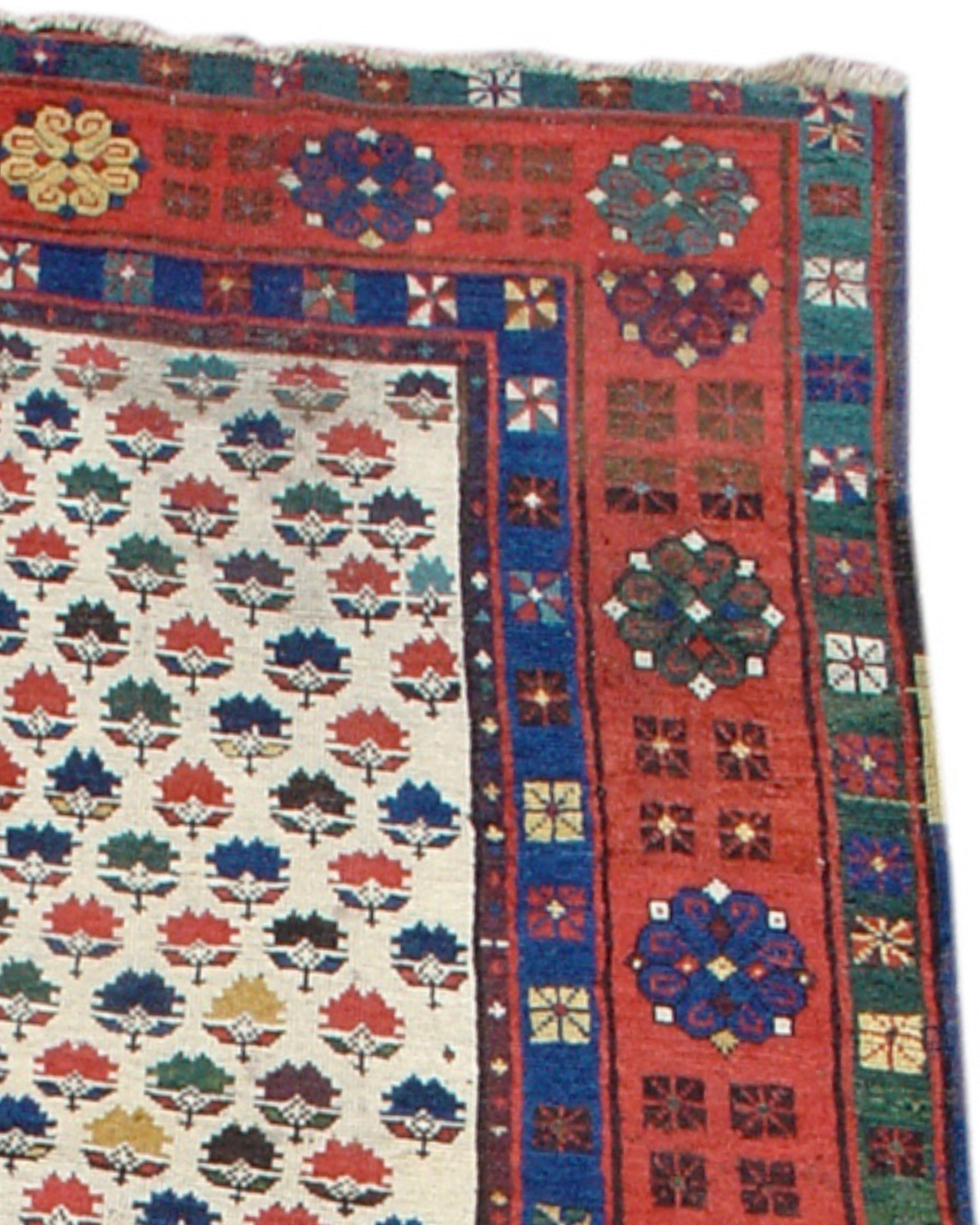 Hand-Knotted Antique Talish Rug, 19th Century For Sale