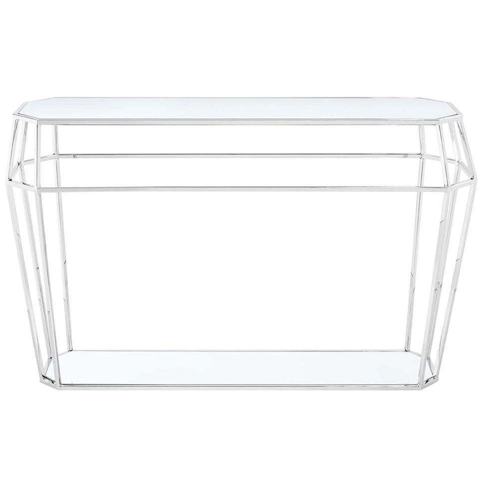 Talisma Glass Console Table For Sale