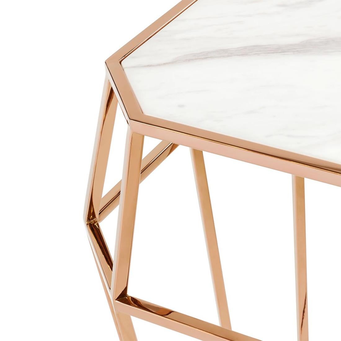 Metal Talisma Marble Console Table