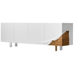 Limited edition Talisman Cabinet. With  White Matte Lacquered