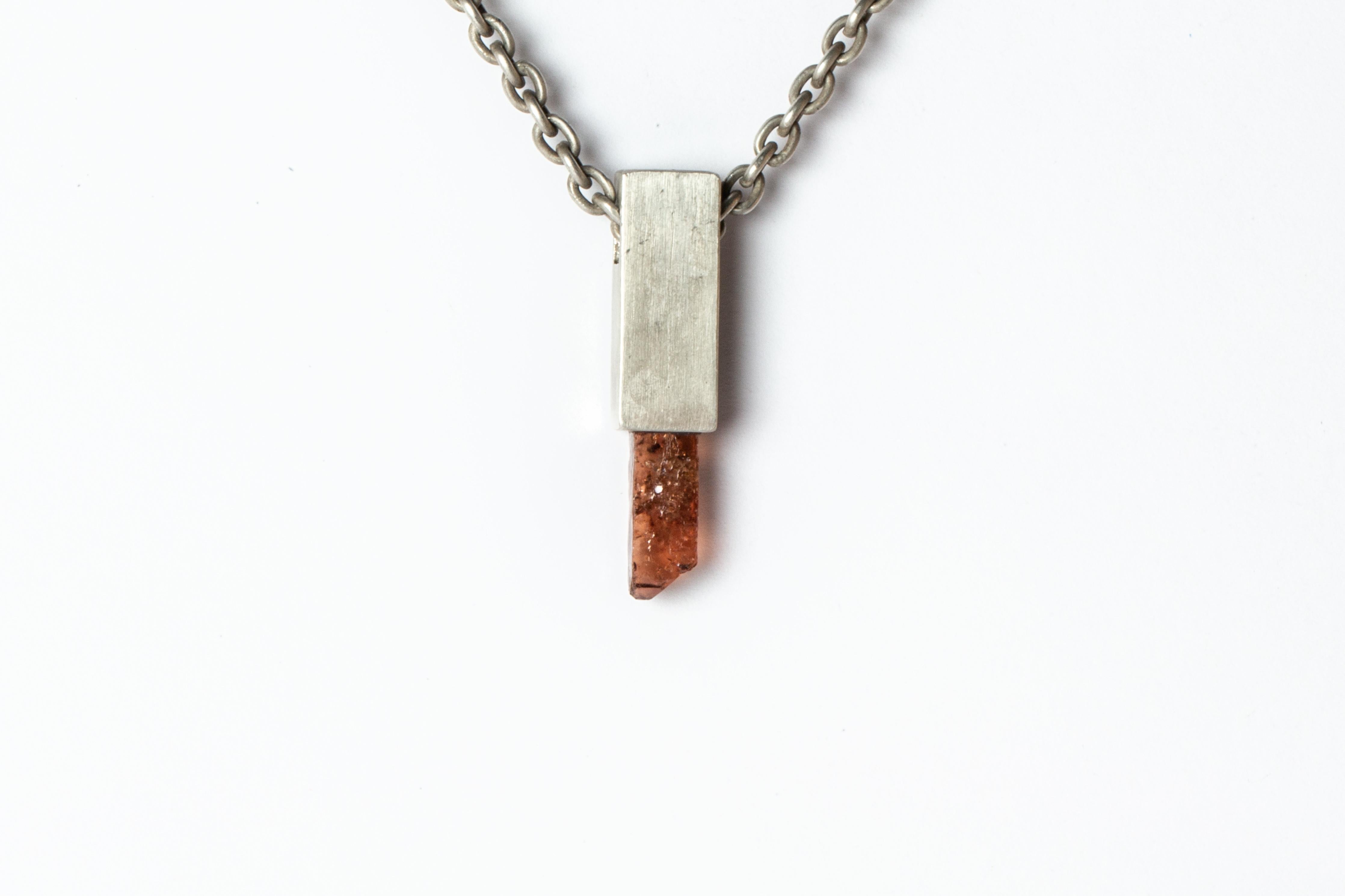 Talisman Cuboid Necklace (Zircon, DA+ZIR) In New Condition For Sale In Paris, FR