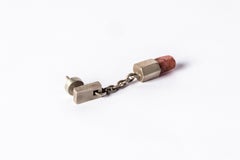 Talisman Dangle Earring (Ruby Crystal, DA+RC)