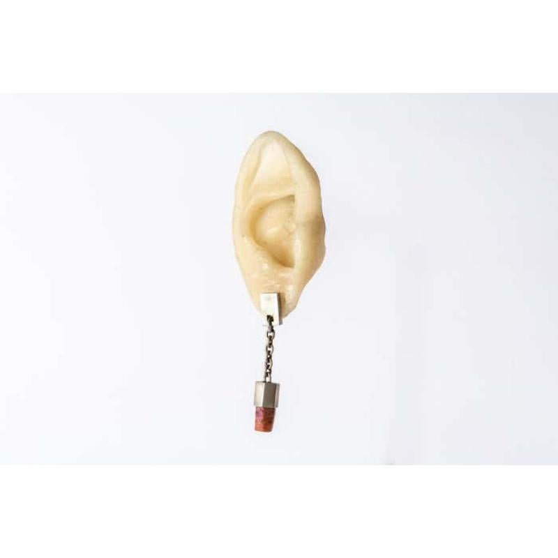 Talisman Dangle Earring (Ruby Crystal, DA+RC) For Sale 3