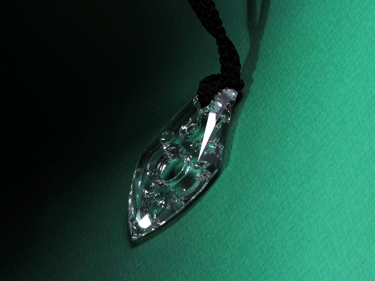 Talisman I Carved Rock Crystal Pendant Unisex gift Amulet Necklace 4