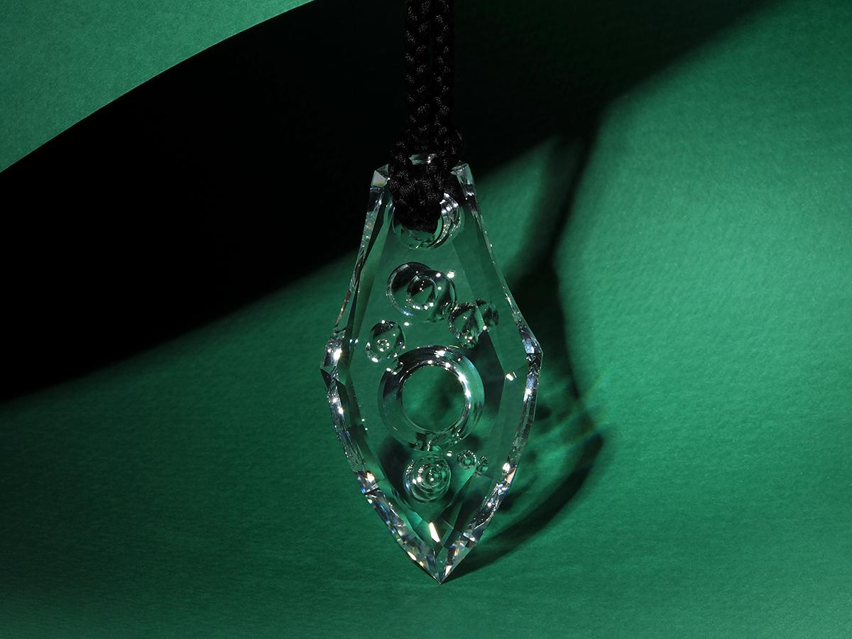 Talisman I Carved Rock Crystal Pendant Unisex gift Amulet Necklace 5