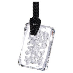 Talisman II Pendentif en cristal de roche sculpté Amulette unique pendentif pierre précieuse de guérison