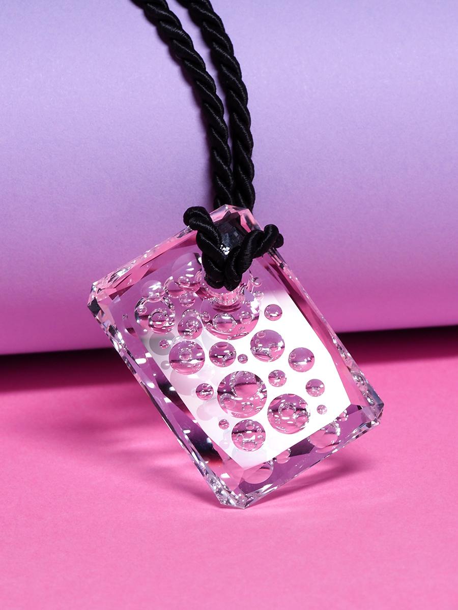 Artisan Talisman II Carved Rock Crystal Pendant Unique Amulet pendant healing gemstone For Sale