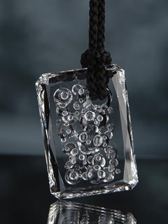 Talisman II Carved Rock Crystal Pendant Unique Amulet pendant healing gemstone