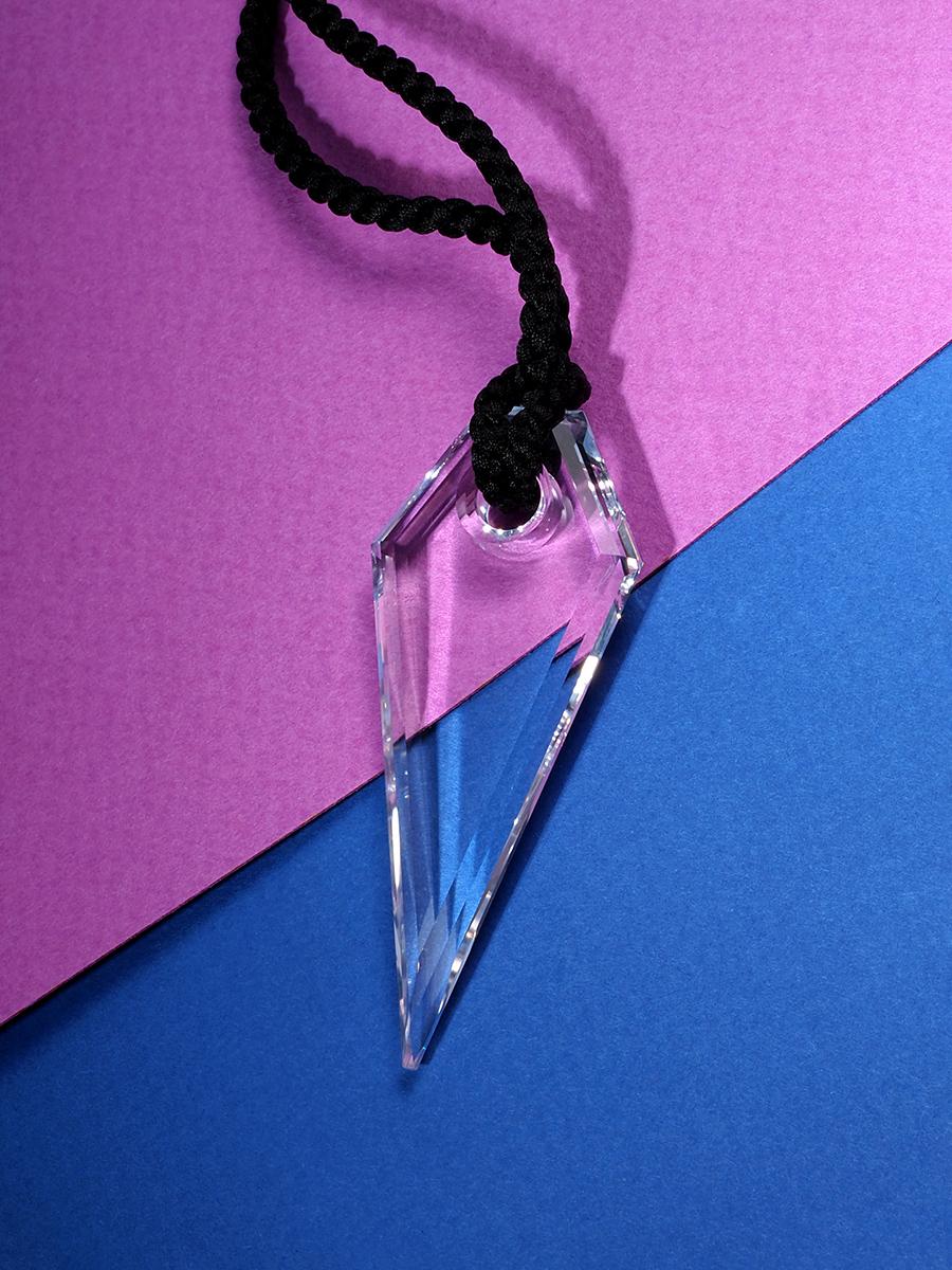 Talisman III Carved Bergkristall Anhänger Healing Edelstein Magie Schmuck Halskette im Angebot 7