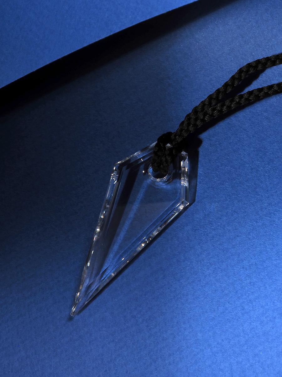 Talisman III Carved Bergkristall Anhänger Healing Edelstein Magie Schmuck Halskette im Angebot 10