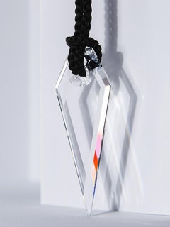 Talisman III Carved Rock Crystal Pendant Healing Gemstone Magic jewelry necklace