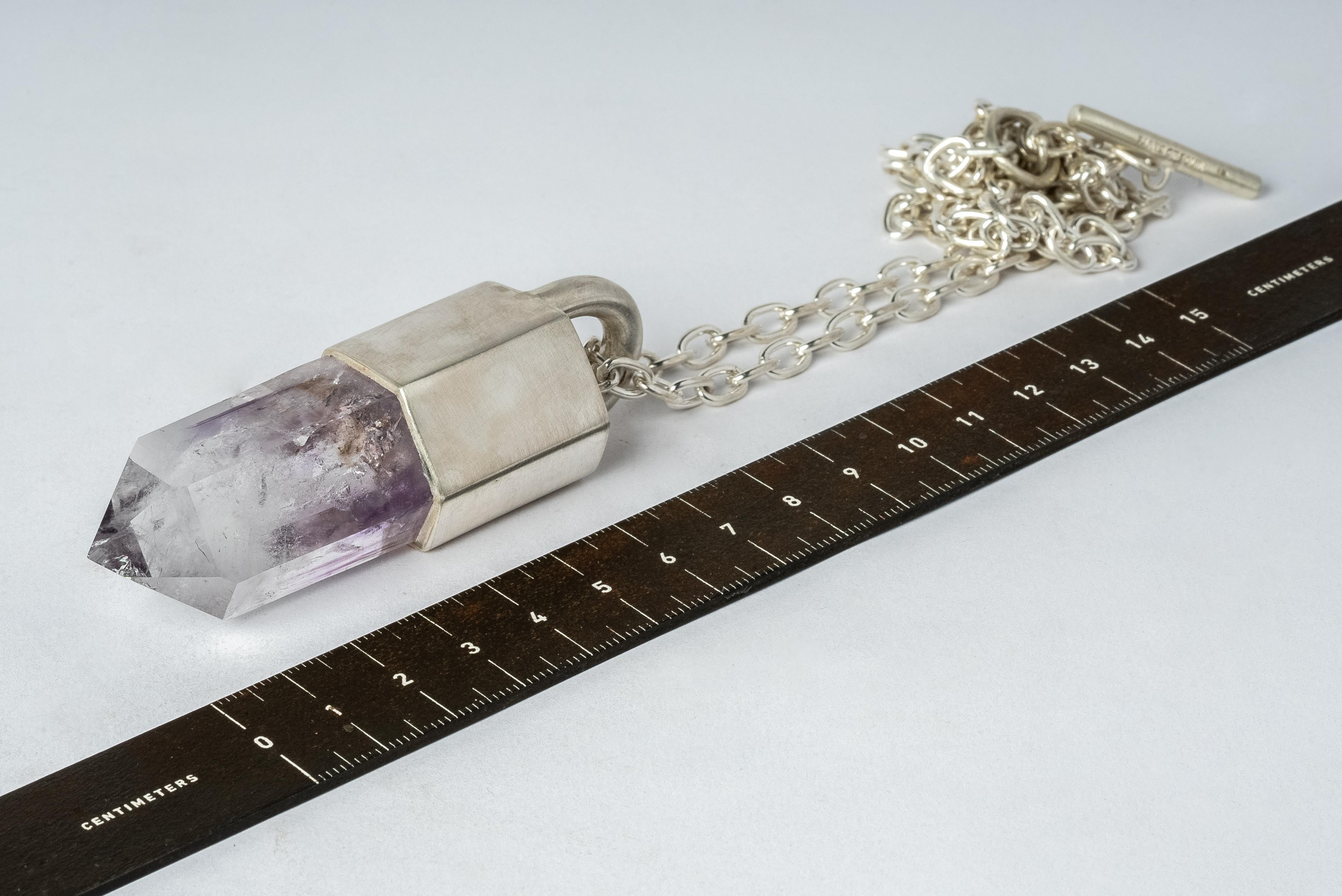 Talisman Necklace (Amethyst, MA+AME) In New Condition For Sale In Paris, FR