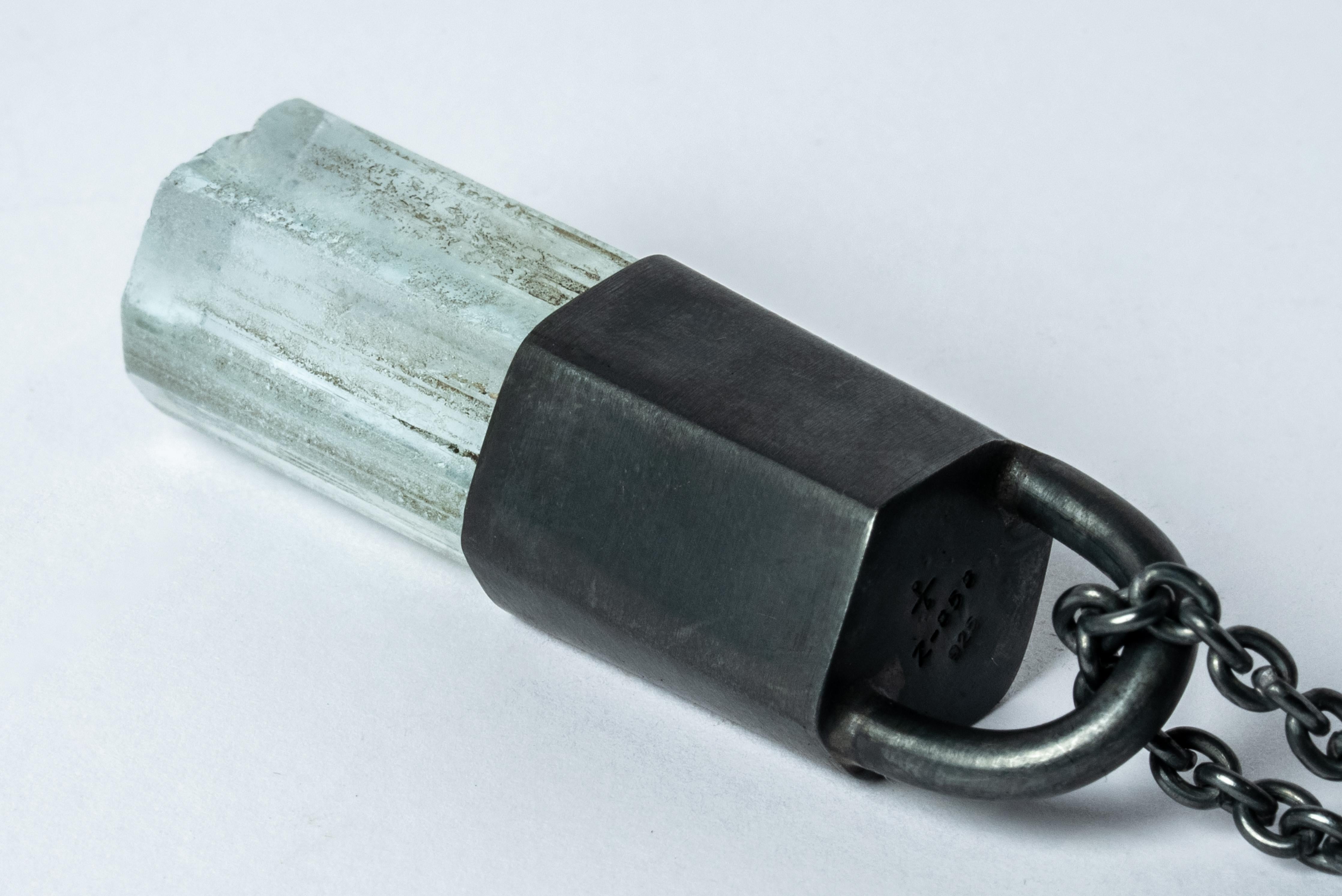 Talisman Necklace (Aquamarine, KA+AQU) In New Condition For Sale In Hong Kong, Hong Kong Island