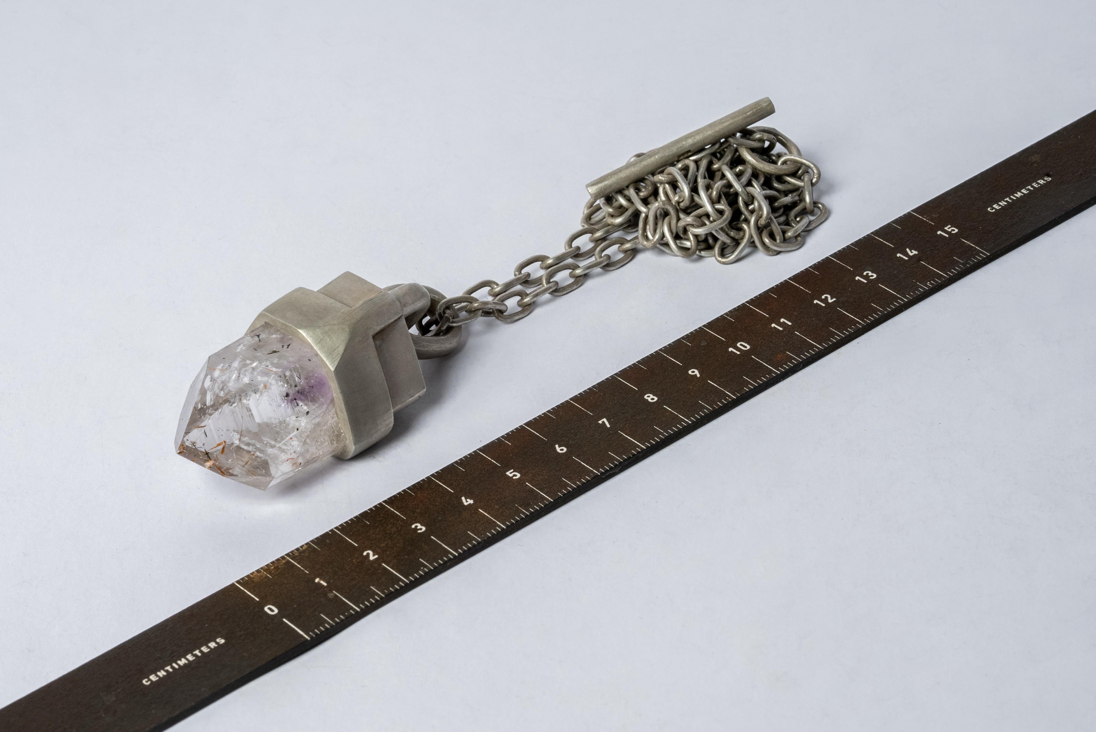Talisman Necklace (Brace-Held, Healed, Amethyst, DA+AME) In New Condition For Sale In Paris, FR
