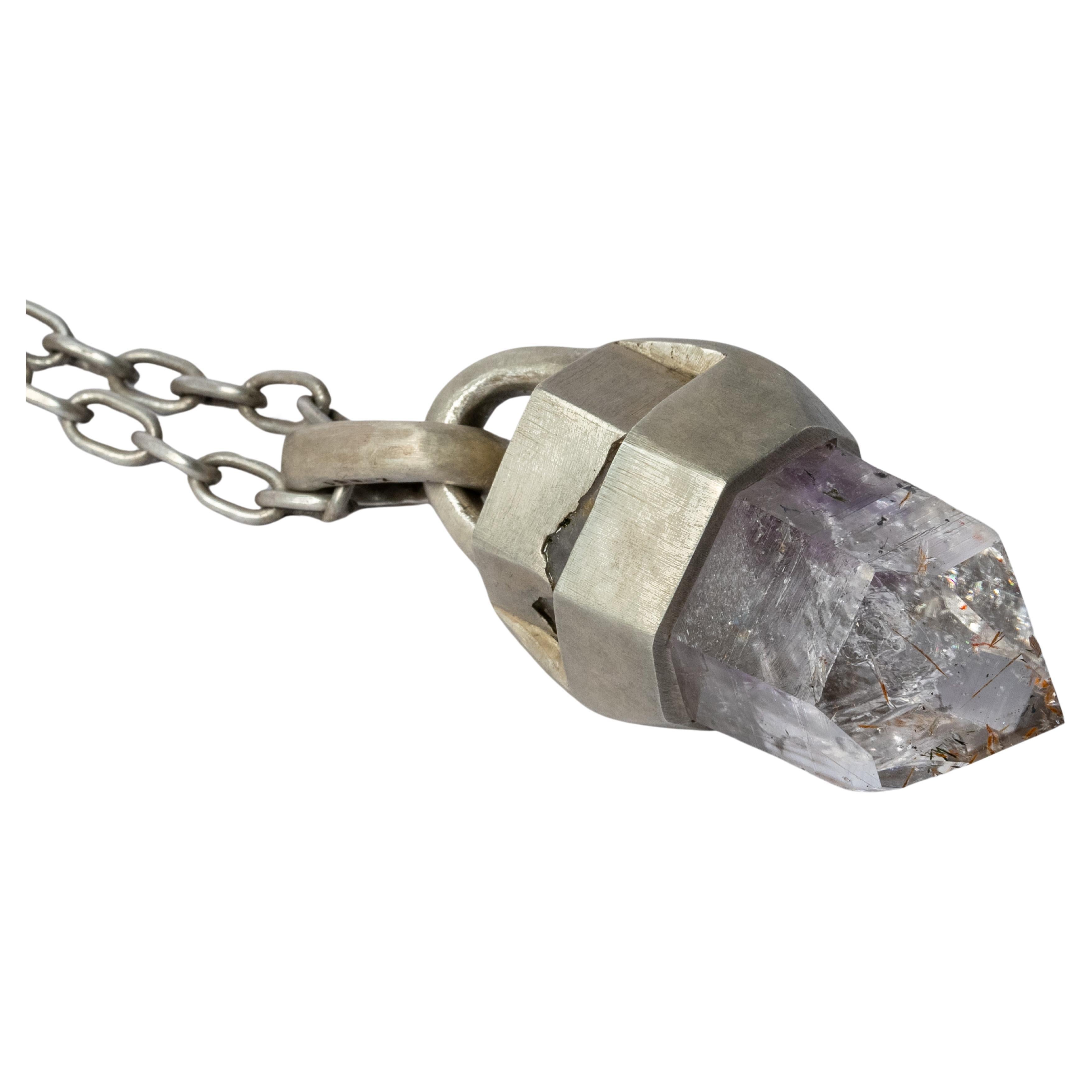 Talisman Necklace (Brace-Held, Healed, Amethyst, DA+AME) For Sale