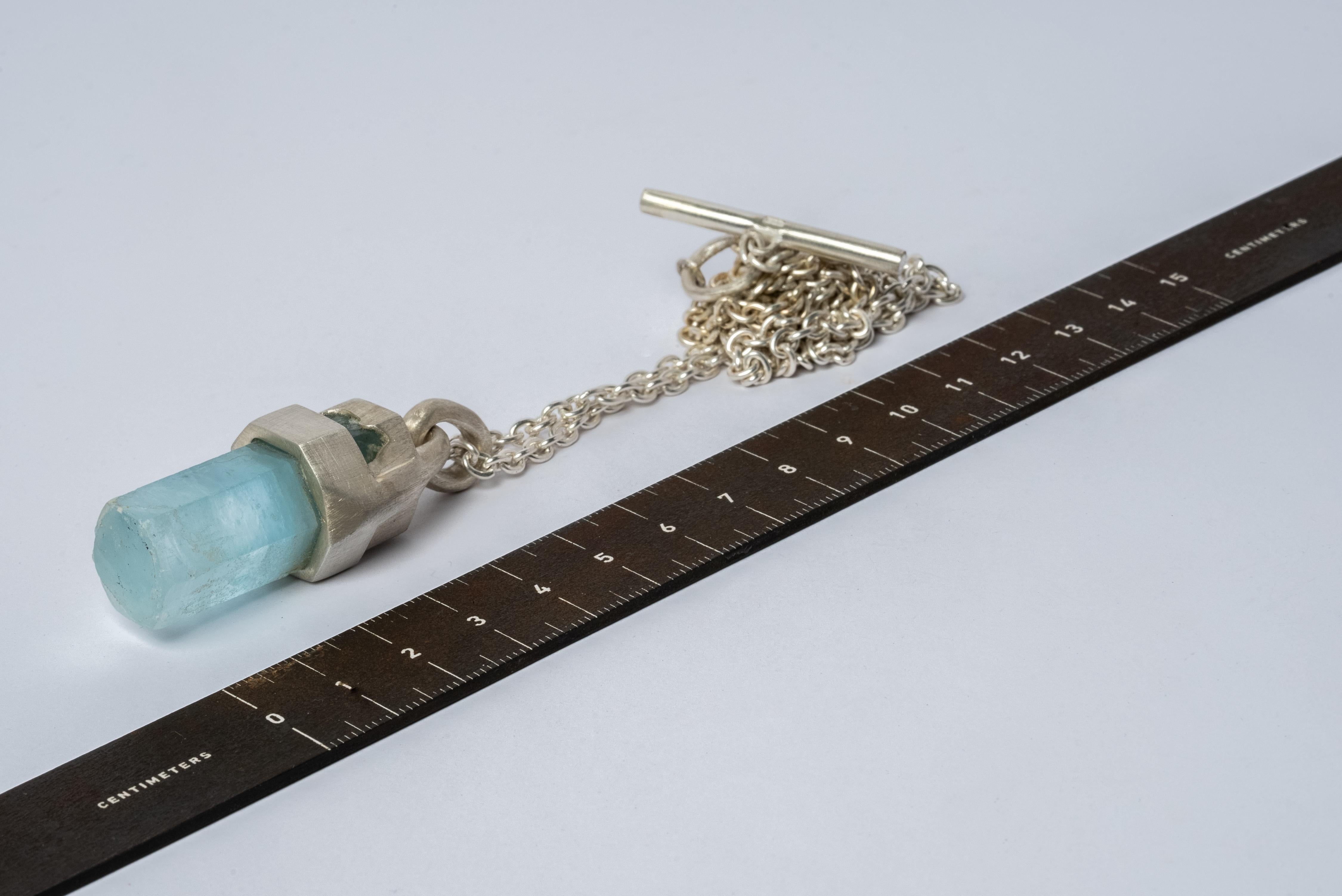 Talisman Necklace (Brace-Held, Healed, Aquamarine, MA+AQU) In New Condition For Sale In Hong Kong, Hong Kong Island