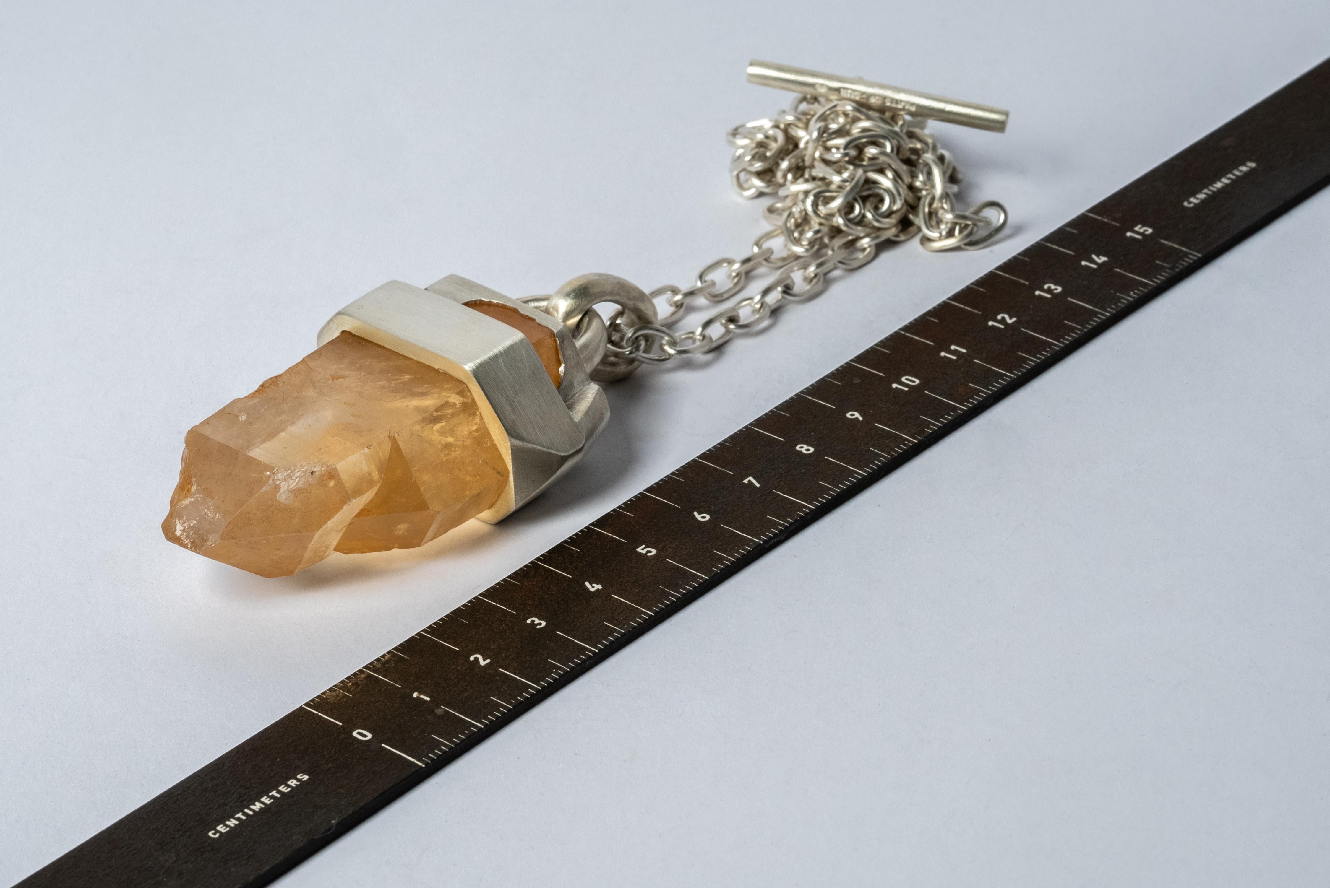 Talisman Necklace (Brace-Held, Healed, Iron Quartz, MA+IRQ) In New Condition For Sale In Paris, FR