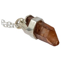 Collier talisman avec bracelet, chauffé, quartz de fer, MA+IRQ