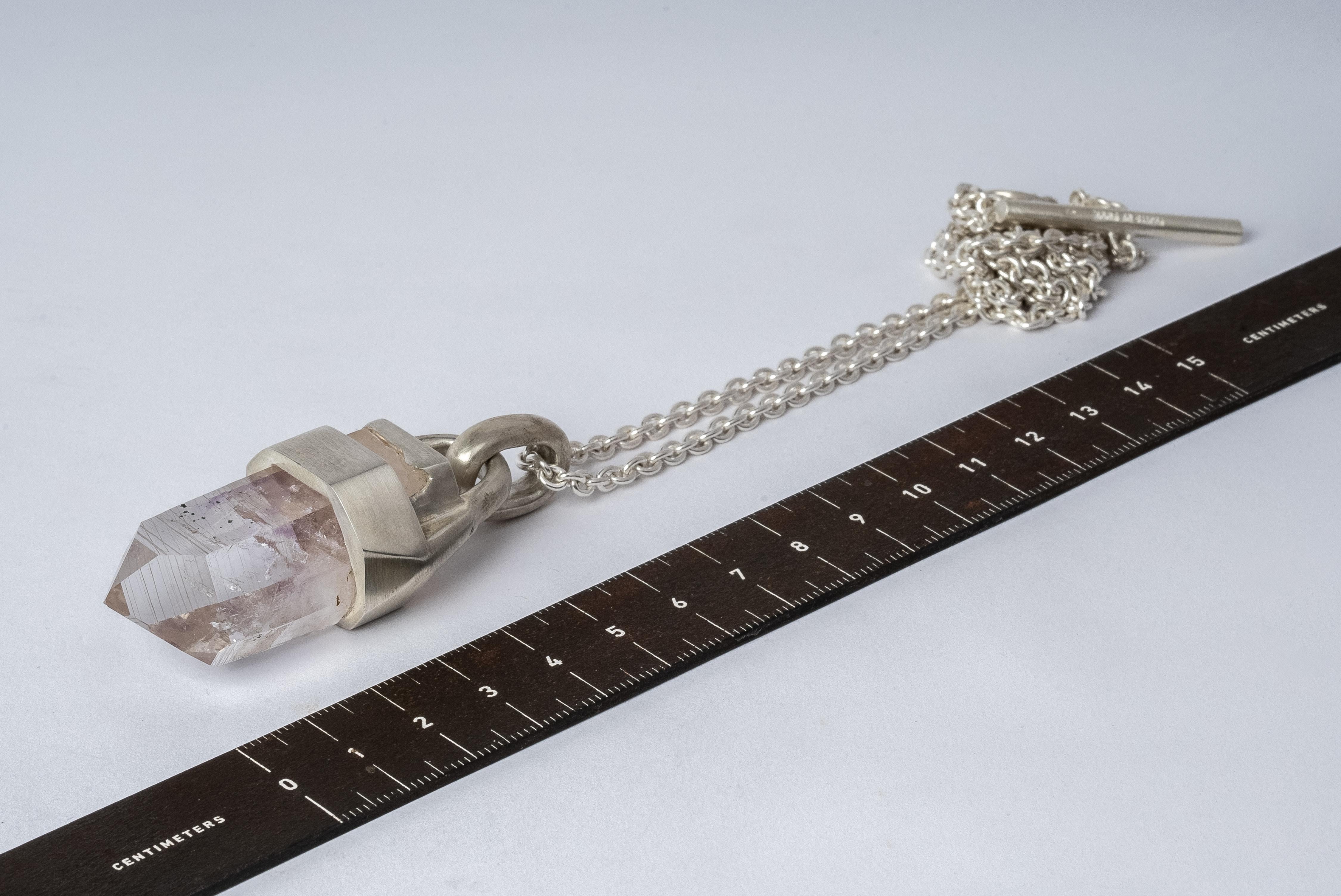 Talisman Necklace (Brace-Held, Healed, Light Amethyst, MA+AME) In New Condition For Sale In Paris, FR