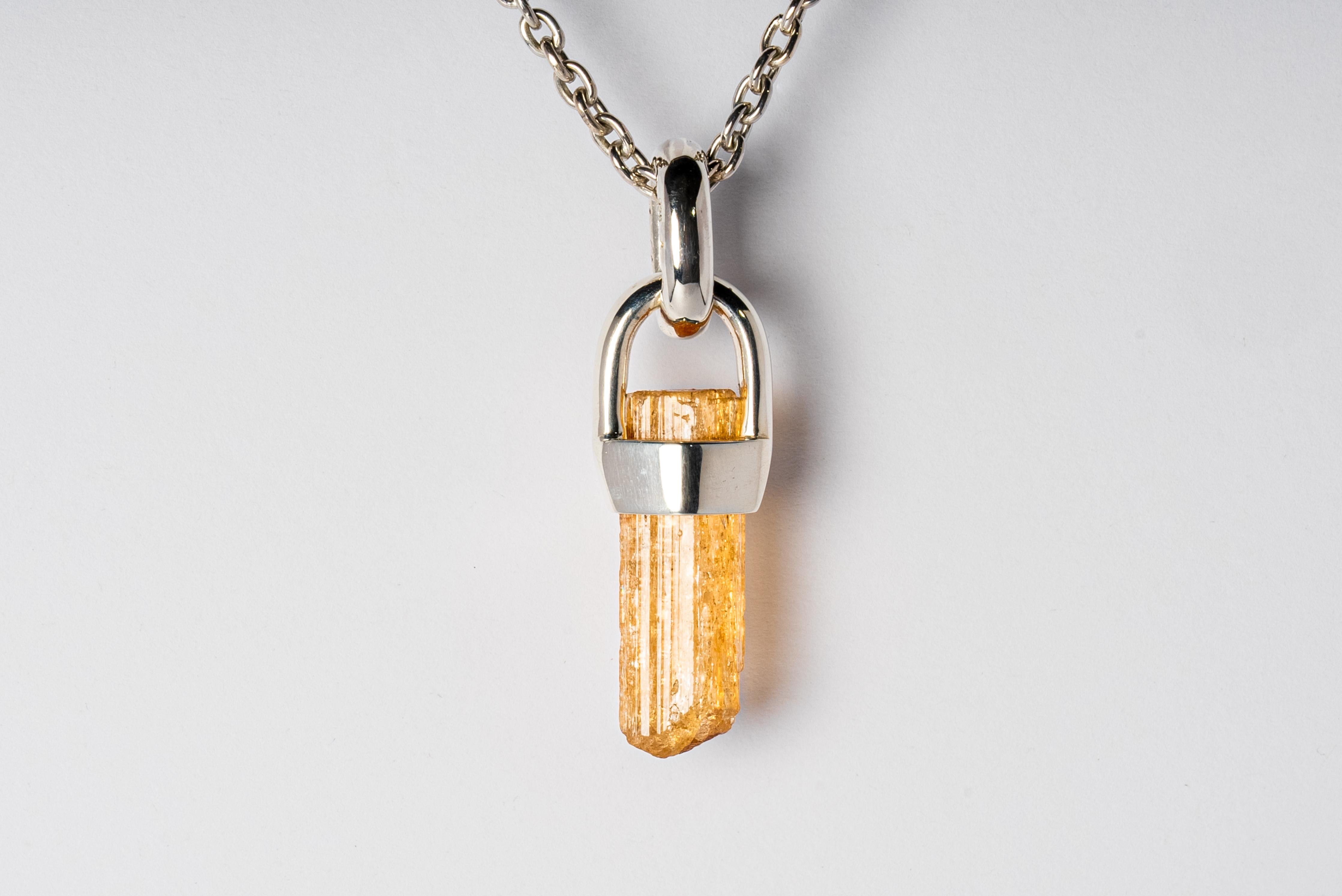 Talisman Necklace (Brace-Held, Imperial Topaz, PA+ITOP) In New Condition For Sale In Paris, FR