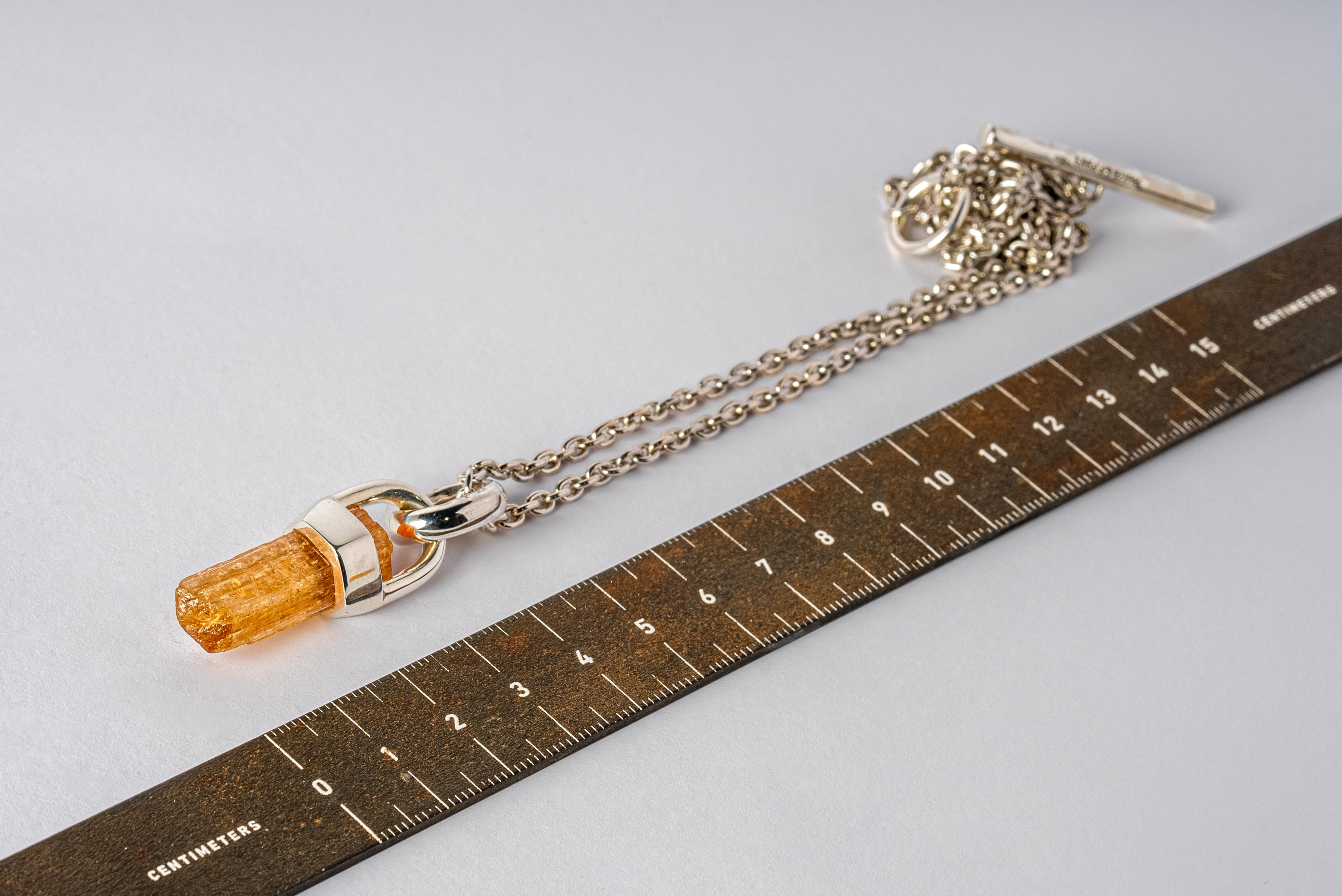 Collier talisman avec bracelet, topaze impériale, PA+ITOP) en vente 3