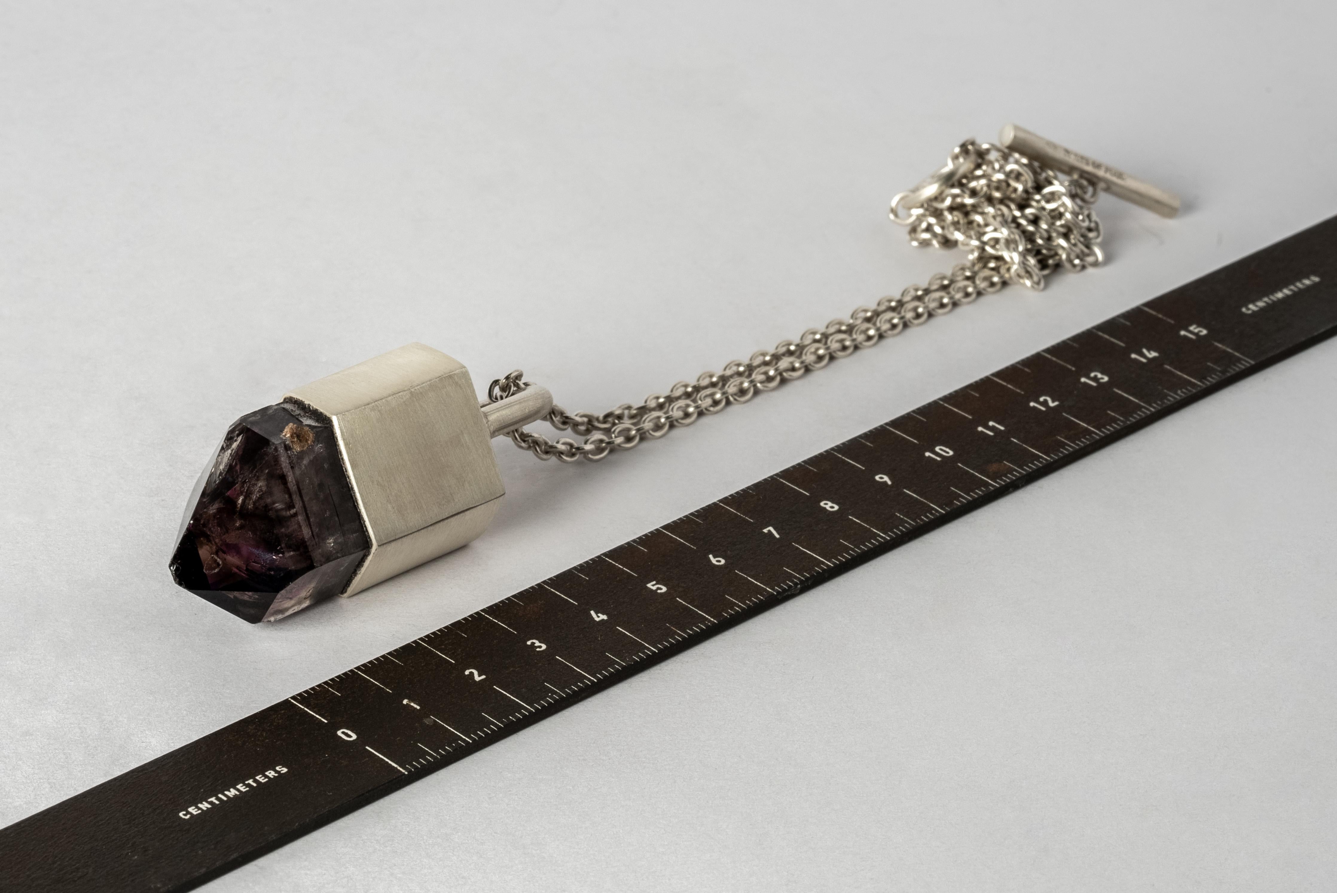 Talisman Necklace (Brandberg Amethyst Quartz, MA+BAQ) For Sale 2