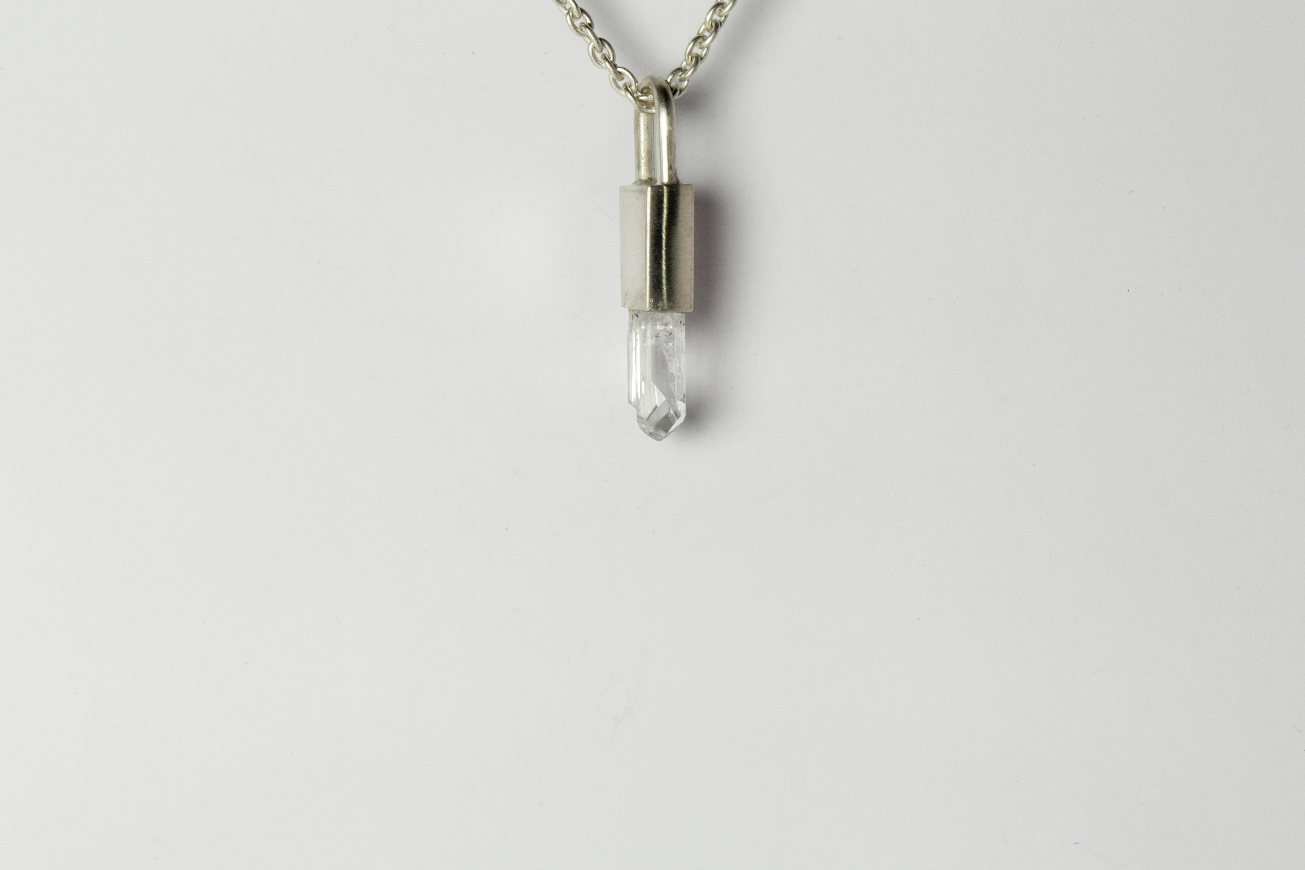 Rough Cut Talisman Necklace (Danburite, MA+DAN) For Sale
