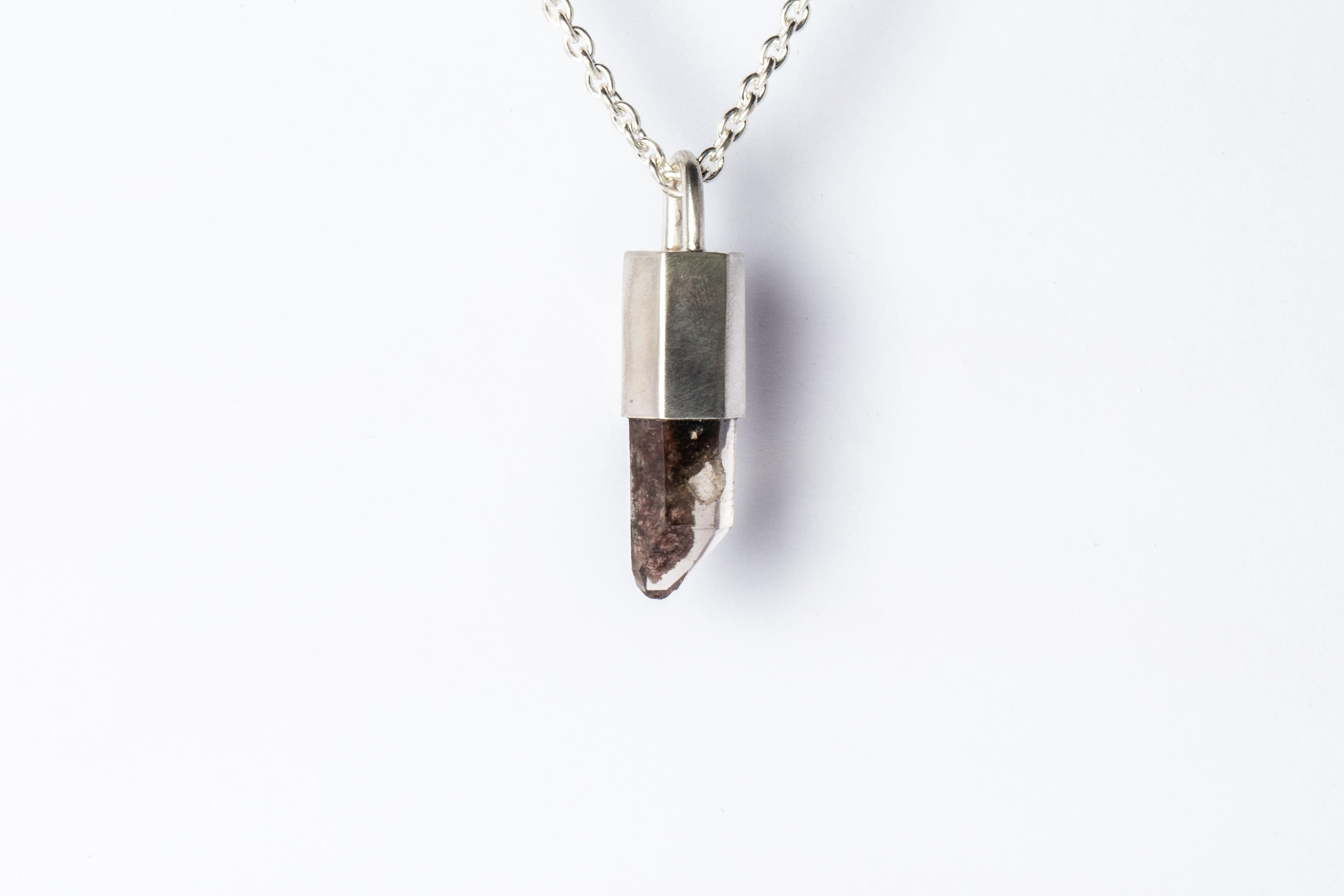 Rough Cut Talisman Necklace (Garden Quartz, MA+GQ) For Sale