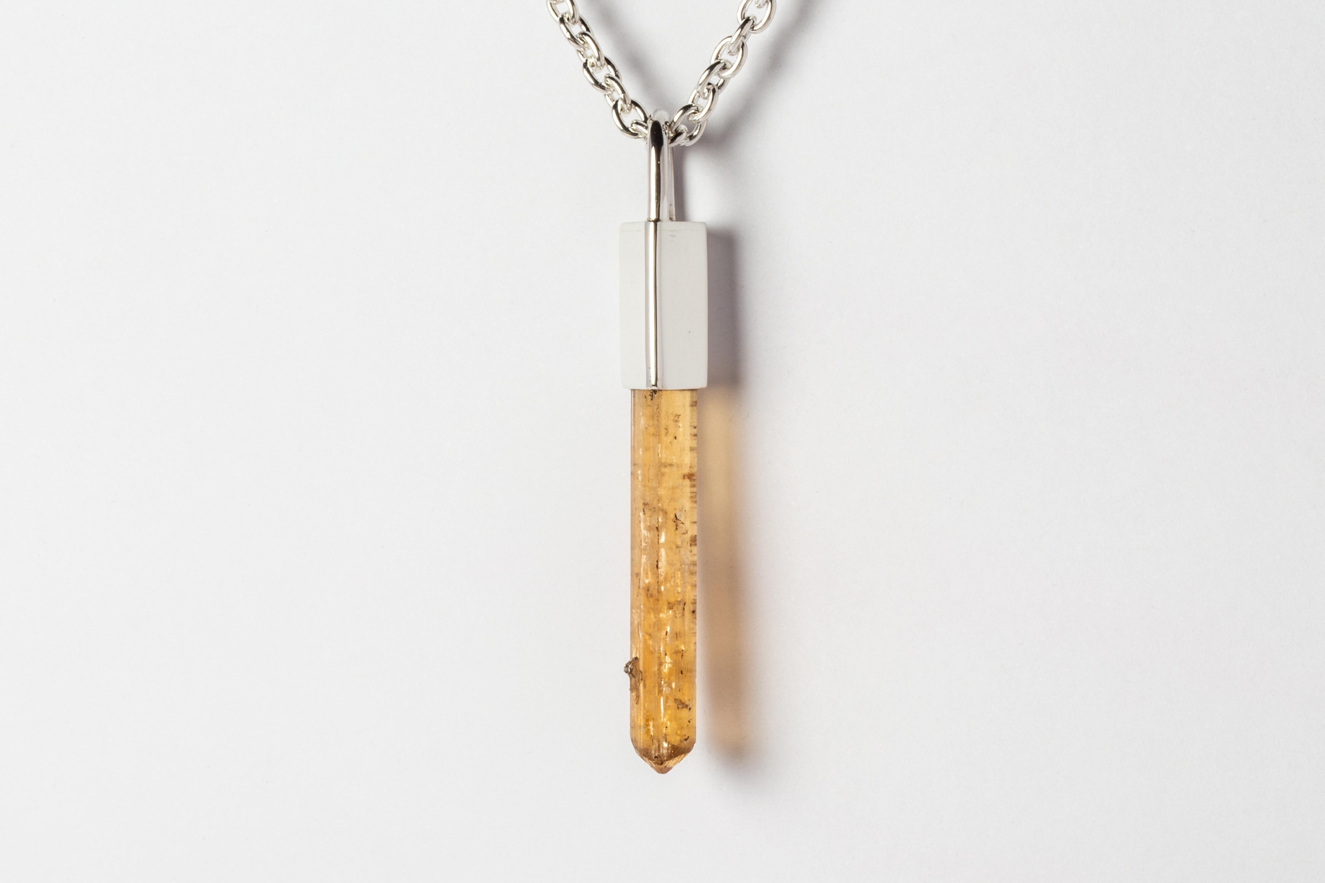 Talisman Necklace (Imperial Topaz, PA+ITOP) In New Condition For Sale In Paris, FR