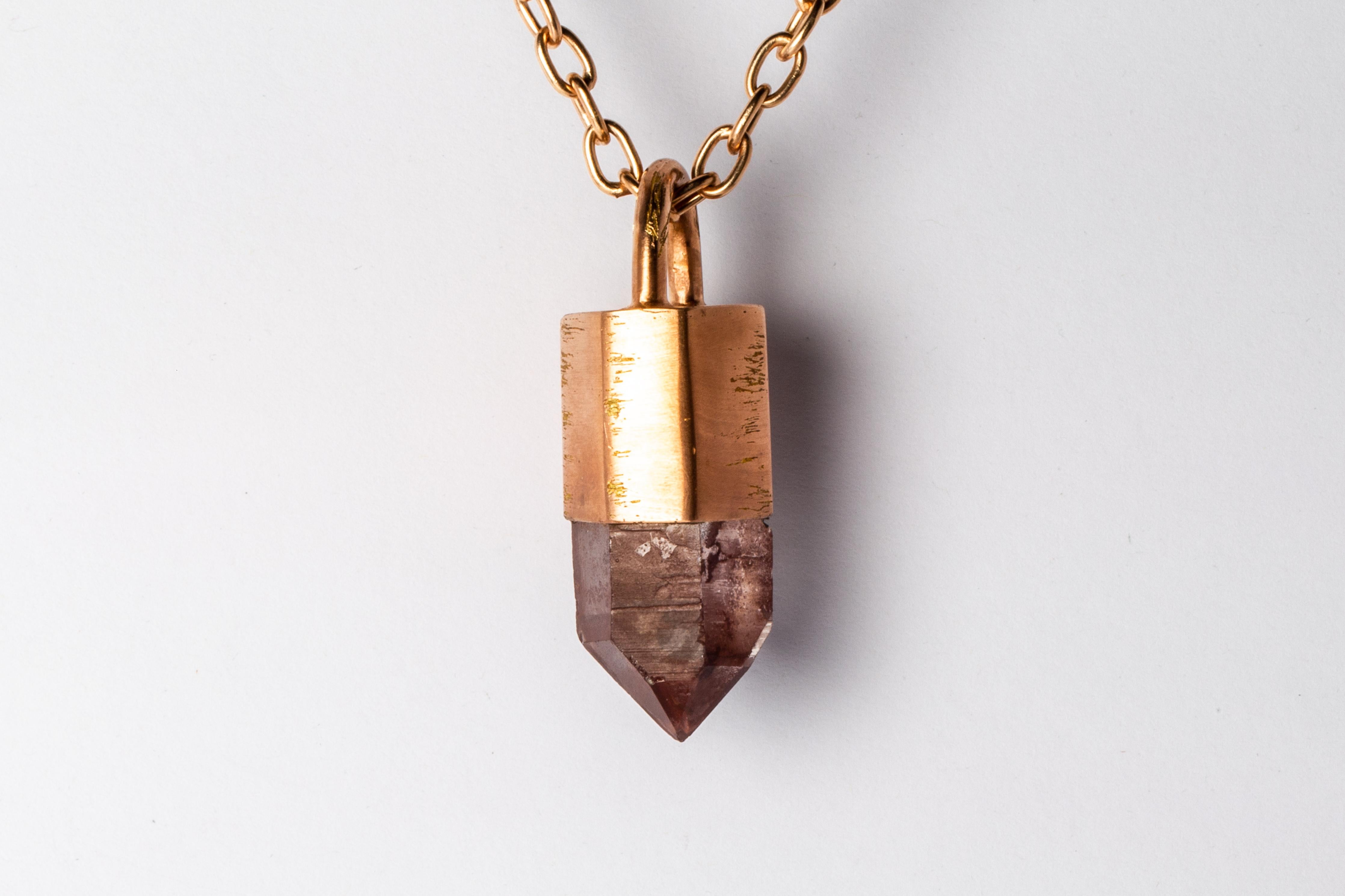 Talisman Necklace (Iron Quartz, AM+AMA+IRQ) In New Condition For Sale In Hong Kong, Hong Kong Island